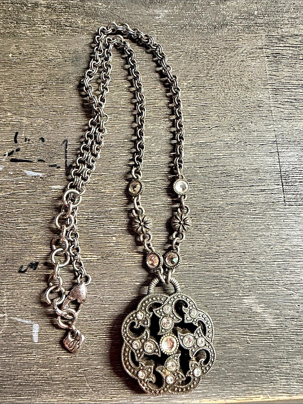 Brighton Silver Statement Pendant Necklace